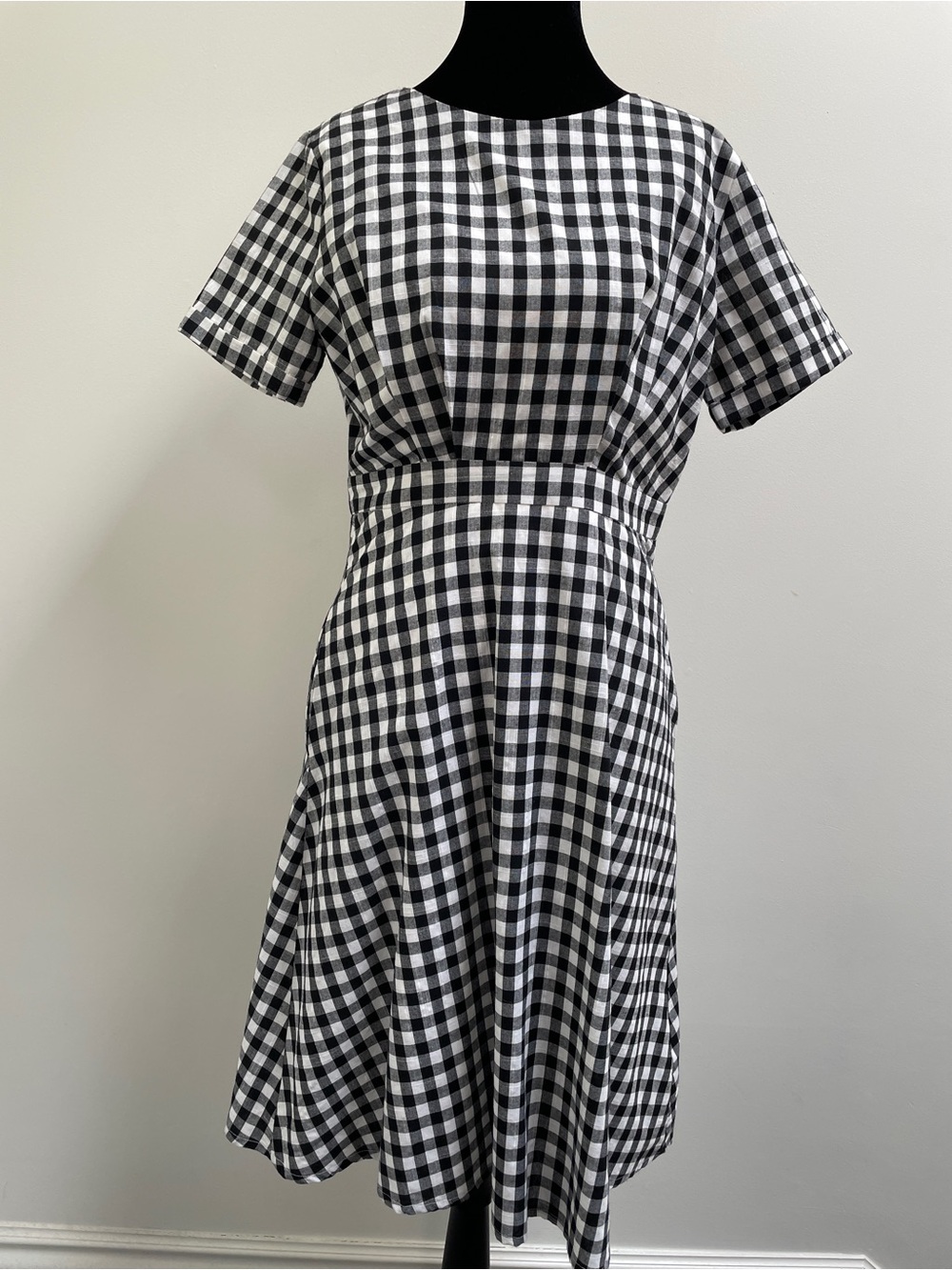 Sugarhill Boutique Gingham Cotton Fit & Flare Dress UK 10 US 4
